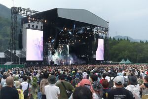 2023年の「フジロックフェスティバル」=23年7月28日、湯沢町三国