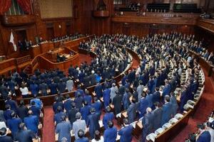 防災庁設置関連法案を可決した衆院本会議=19日午後