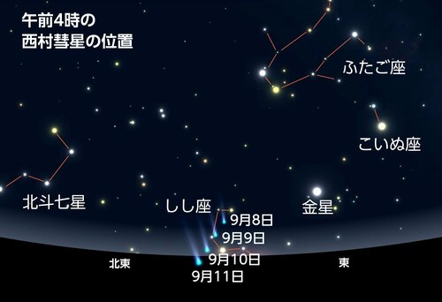 知っていますか？発見ほやほやの「西村彗星」 新潟県内では9月10日前後