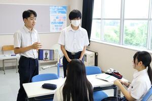 生成AIを活用した公開授業が行われた国際情報高校=南魚沼市浦佐