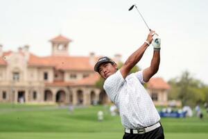 　第１ラウンド、２アンダーで暫定１７位の松山英樹＝ＴＰＣソーグラス（共同）