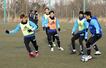 2次キャンプ初日に臨んだ選手たち。それぞれ開幕戦へ向けてアピールした=福島県