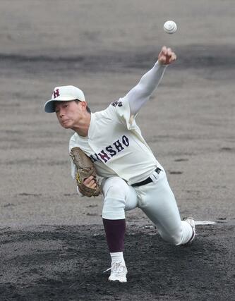 新潟商－関根学園　新潟商の先発三條目幹＝新発田市五十公野