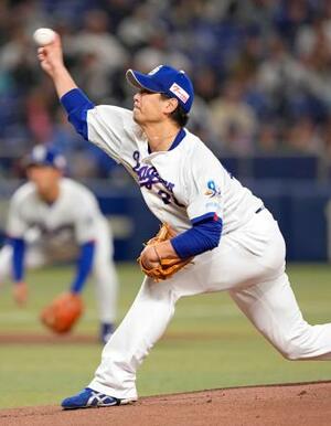 　５回２安打無失点と好投した中日・涌井＝バンテリンドーム