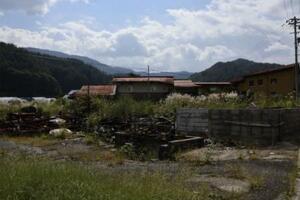 火災が起きた岐阜県飛騨市の現場=2025年9月17日