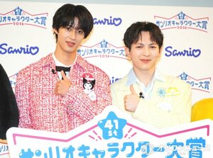 互いをサンリオキャラクターに例えた(左から)曽野舜太、吉田仁人 (C)ORICON NewS inc.