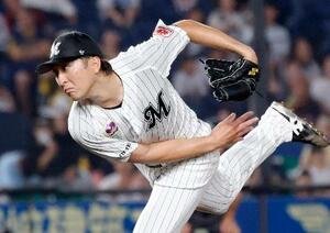 5回1失点で3年ぶりの勝利を挙げたロッテ・河村=ZOZOマリン
