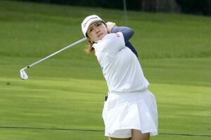 第2日、通算9アンダーで3位の泉田琴菜=軽井沢72