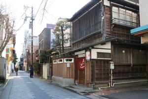 市景観計画の特別区域に追加される古町花街地区。新道ゾーンには歴史ある料亭などが立ち並ぶ=新潟市中央区