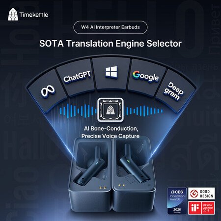 Timekettle、受賞歴を誇るW4 AI通訳イヤホンを携え、GITEX Asia 2026に