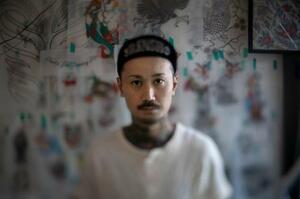 医師法違反事件での無罪確定から5年がたった彫師の増田太輝さん(シフトレンズ使用)