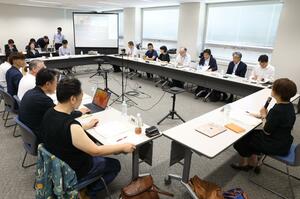 新潟県をアニメ文化の拠点にしようと発足した新潟アニメ推進協議会の初会合=25日、新潟市中央区