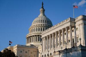 　ワシントンの米連邦議会＝４月２０日（ゲッティ＝共同）