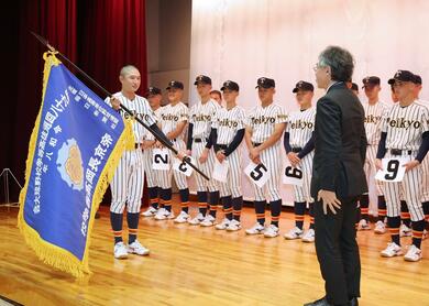 センバツ高校野球］帝京長岡が壮行会 鈴木祥大主将「初出場初優勝