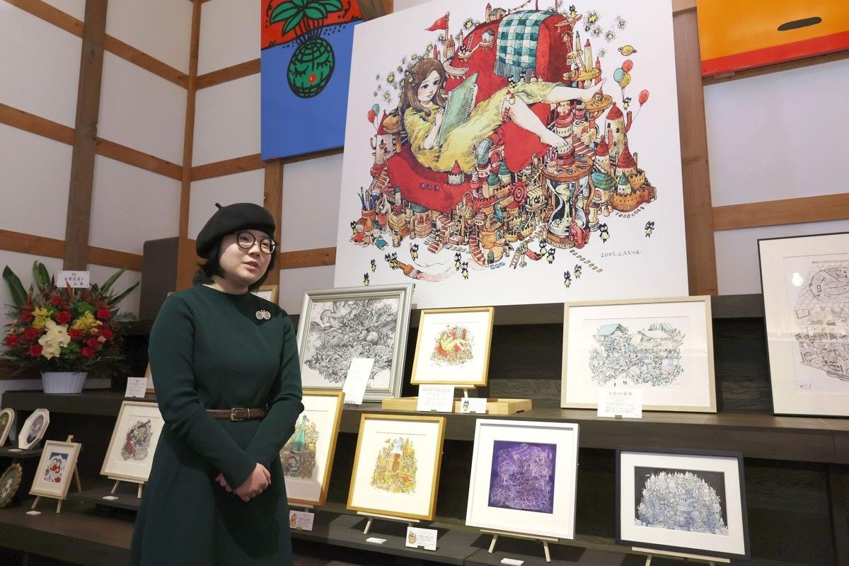 言葉で表せない思いを絵に」長岡市の高校生画家・石原花音さん初個展