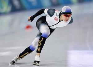 男子1500メートル 滑走する山田和哉。12位だった=ミラノ(共同)