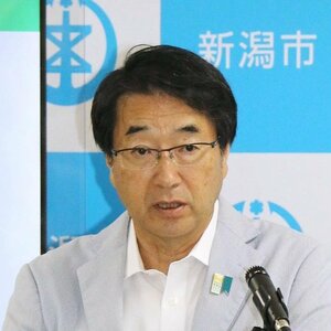 新潟市の中原八一市長=8月、新潟市役所