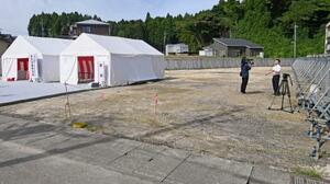 安全祈願祭が行われた災害公営住宅の建設地=3日午前、石川県七尾市