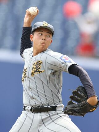 中越－佐渡　佐渡の先発・風間堅斗＝エコスタ