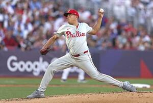 レッドソックスと契約合意した先発左腕スアレス=2024年6月(ゲッティ=共同)