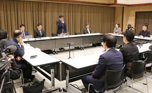 コメに関係する事業者などでつくる「新潟米輸出拡大協議会」の設立総会＝２５日、新潟市中央区