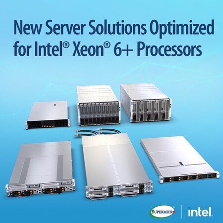 Supermicro、Intel Xeon 6+プロセッサー搭載の新サーバー