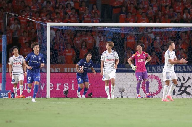 町田ー新潟　前半、先制される＝Ｇスタ（写真映像部・永井隆司）