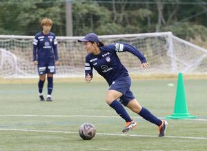 センターバックとして存在感を発揮しているDF白沢百合恵=聖籠町