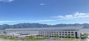 　リニア中央新幹線の山梨県駅（仮称）の完成予想図（ＪＲ東海提供）