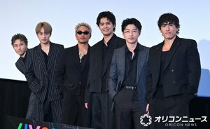 ライブフィルム『GENERATIONS `6IX SENSE`LIVE IN CINEMA』プレミア先行上映舞台あいさつに登壇したGENERATIONS（C）ORICON NewS inc.