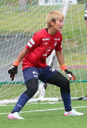 五輪を終え、新潟Ｌに合流したＧＫ平尾知佳＝聖籠町