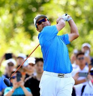 第2日、通算2アンダーで28位の松山英樹=横浜CC