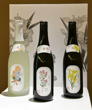 八海醸造グループが本格展開を始めた「唎酒　Ｒｉｓｈｕ」＝１８日、都内