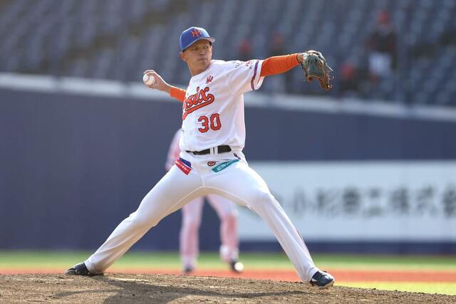 ７回まで登板し１失点に抑えた先発の能登嵩都