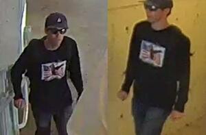 　１１日、米当局が公表したチャーリー・カーク氏銃撃事件の重要参考人の掛け合わせ写真（ロイター＝共同）