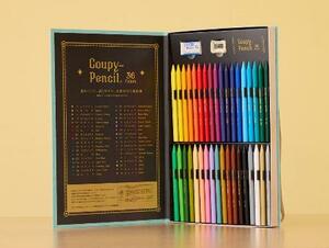 　サクラクレパスの「クーピーペンシル３６色セット（ブック型ケース入）」