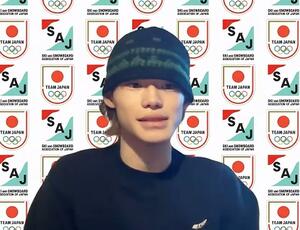 オンラインで会見する山田琉聖