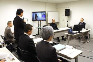 ノイズムの金森穣・芸術総監督の任期更新についての有識者会議=10月29日、新潟市中央区