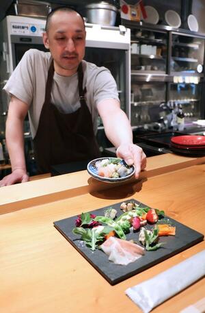 落ち着いた雰囲気で、地元の食材を使った料理を楽しめる居酒屋「うぐいす」＝柏崎市駅前１