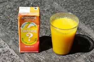カゴメの「Beyond オレンジを使っていないオレンジ味の100%ジュース」