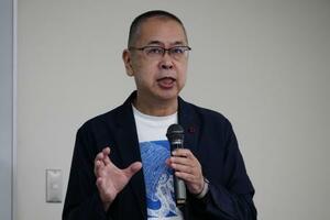 　拘禁刑について学ぶセミナーで講演する中島学教授＝２０２５年９月、東京都新宿区