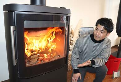 コシヒカリ生産販売会社が作るまきストーブ、庄治郎商会（新潟県南魚沼