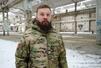 「キルハウス・アカデミー」創設者で、陸軍第3軍団無人システム連隊のオレフ・ロマノフ副司令官=1月、ウクライナ・キーウ州(共同)