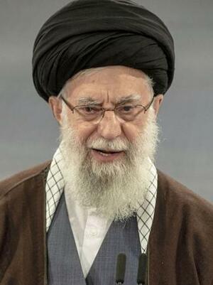 イランの最高指導者ハメネイ師(ゲッティ=共同)