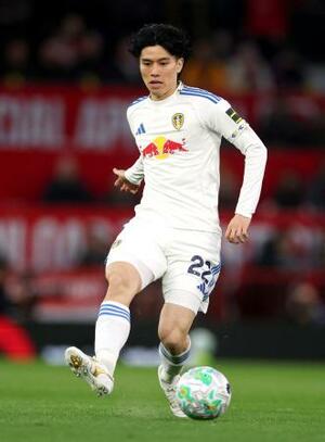 　リーズの田中碧＝１３日（ロイター＝共同）