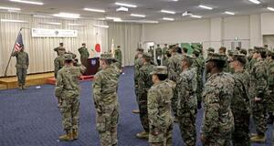 熊本市の陸自健軍駐屯地で行われたレゾリュート・ドラゴンの開始式=20日午前