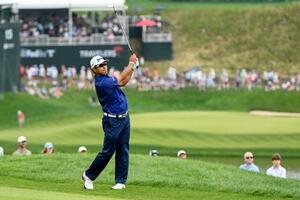 第3ラウンド、通算1オーバーで51位の松山英樹=TPCリバーハイランズ(共同)