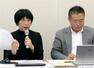 衆院選の告示を控え、排外主義的な言動の広がりを懸念し、記者会見する「外国人人権法連絡会」の師岡康子弁護士（左）ら＝１月２６日、国会