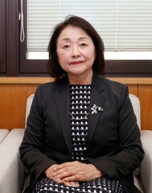 　愛知県日進市議の白井依理子さん＝３月、日進市