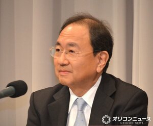 フジテレビ社長定例会見に登壇した清水賢治社長 （C）ORICON NewS inc.